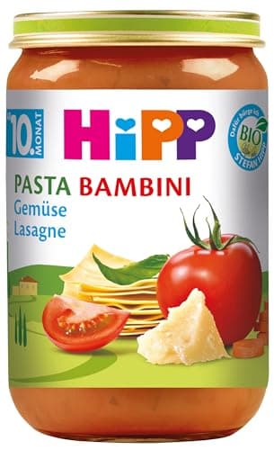 HiPP Pasta Bambini - Gemüse-Lasagne, 6er Pack (6 x 220 g) Bio