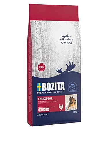 BOZITA Original Hundefutter - 12 kg - nachhaltig produziertes Trockenfutter für erwachsene Hunde - Alleinfuttermittel Bio Öko