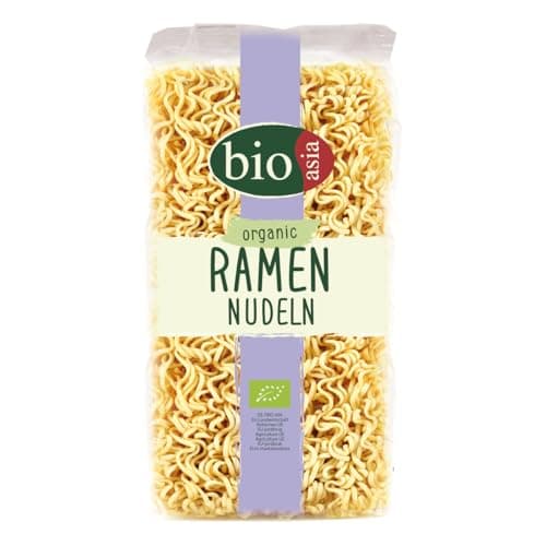 BIOASIA Bio Ramen Nudeln, ohne Ei, schnell und einfach zubereitet, vegetarisch (1 x 250 g) Bio