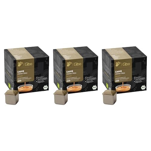 Tchibo Qbo Caffè Jabana Yirga Premium Kaffeekapseln, 81 Stück - 3x27 Kapseln (Caffè, Intensität 03/10, hocharomatisch), nachhaltig, Bio-Siegel, aus 70% nachwachsenden Rohstoffen Bio Öko