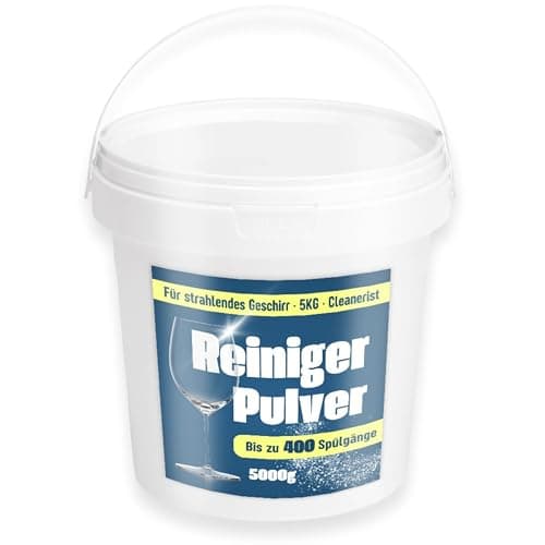 Cleanerist | 5 kg Spülmaschinenpulver im Eimer (ca. 400 Spülgänge) – All-in-1 Box Geschirrspülpulver - Reiniger kompatibel mit allen Maschinen - umweltfreundliches Pulver Öko