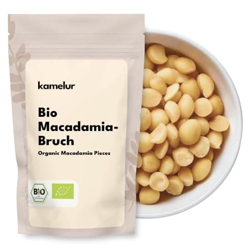 Kamelur 1kg BIO Macadamiabruch in Rohkostqualität - Bio Macadamia Nüsse gebrochen roh und unbehandelt Bio