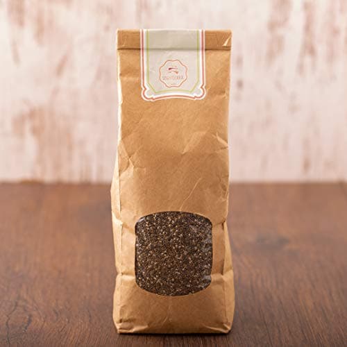 süssundclever.de® Bio Chiasamen schwarz | 1,0 kg | Salvia hispanica | plastikfrei und ökologisch-nachhaltig abgepackt | Chia Bio Öko