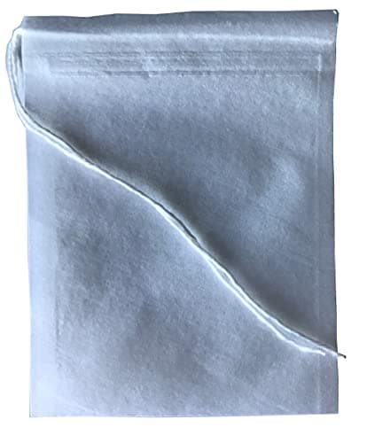 Leere Teebeutel, selbstbefüllbar, weißes Papier, kompostierbar, mittlere Größe, Kordelzug, 7 x 9 cm, 100 Stück Bio Öko