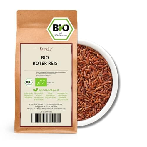 Kamelur Bio Roter Vollkorn Reis (1kg) roter Vollkorn Reis BIO, ohne Zusätze Bio Öko