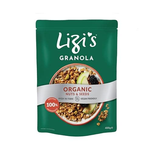 Lizis Organic Granola, Bio Granola, Müsli, Frühstück, 400 g | GB-ORG-05 Bio Vegan