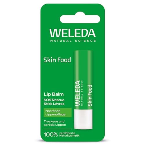 WELEDA Bio Skin Food Lip Balm – Nährend, Reparierend & Vegan für geschmeidige, weiche Lippen (vegan, 4,8g) Bio Vegan