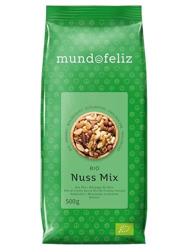 Mundo Feliz Nussmischung aus Bio-Anbau, 2 x 500 g Bio Vegan