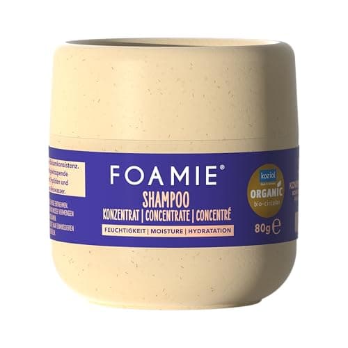 Foamie Shampoo Konzentrat Feuchtigkeit, 3x konzentrierte Pflege, nachhaltige Verpackung, feuchtigkeitsspendend, vegan, ohne Silikone Bio Öko Vegan