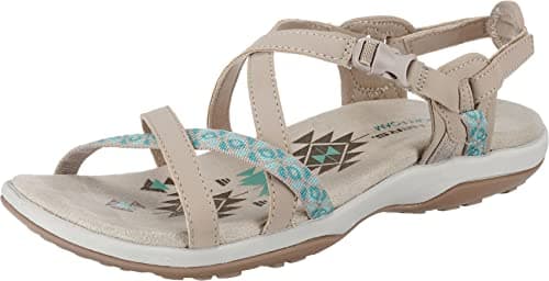 Skechers Reggae Slim - Vacay, Damen Slingback Sandalen, Beige (Taupe), 40 EU Vegan