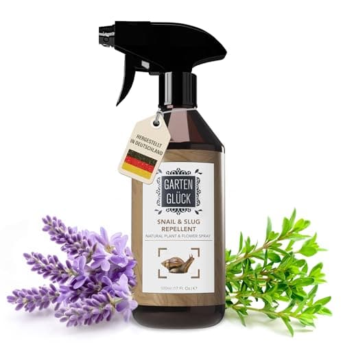 Garten Glück Natürliches Schneckenschutz Spray - 500ml - Schneckenabwehr Spray als Alternative zu Schneckenkorn Bio, Schneckenstopp gegen Schnecken, Anti Schnecken zum Schnecken Schutz Bio Öko Vegan
