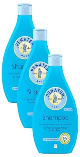 PENATEN Shampoo (400 ml), besonders sanftes Baby Shampoo, für babyweiches und leicht kämmbares Haar, milde Babypflege ohne Tränen (Packung mit 3)