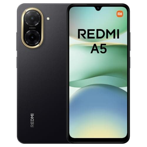 XIAOMI Redmi A5 Smartphone, 3+64GB, Black, Superklare 32MP AI-Kamera, 5200mAh Akku, Leistungsstarker Octa-Core-Prozessor, Immersives 6,88" 120Hz Display