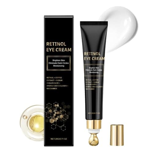 Anti Aging Retinol Augencreme, Augenringe Entfernen Eye Cream mit Koffein & Niacinamid, Retinol Creme Linderung von Augenschwellungen, Straffende Augencreme Gegen Tränensäcke, Moisturizing Augenpflege