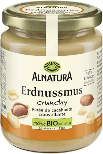 ALNATURA Erdnuss Mus crunchy mit Erdnussstuckchen 250g Bio