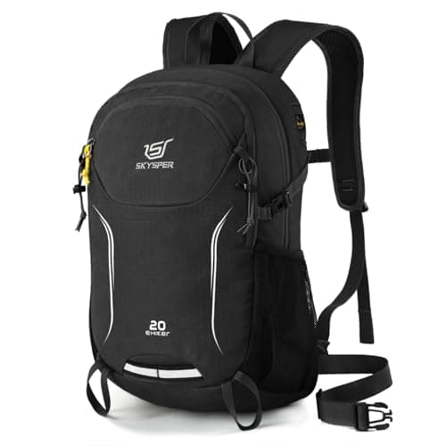 SKYSPER Leicht Wanderrucksack Klein Nachhaltig, 20L Klein Rucksack mit Rückenbelüftung Trekkingrucksack für Wandern, Camping, Outdoor Öko