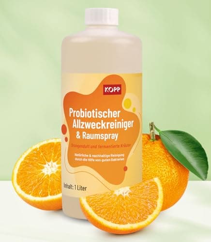 KOPP Probiotischer Allzweckreiniger und Raumspray, Bio 2in1, 1 Liter, Für Küche, Bad und Möbel Bio Öko