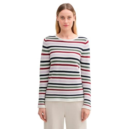 TOM TAILOR Damen Strickpullover aus Bio-Baumwolle Bio Öko