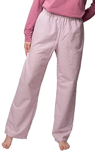 greenjama Damen Pyjama-Hose, GOTS-Zertifiziert Pyjamaunterteil, Grape, 38 Bio Öko