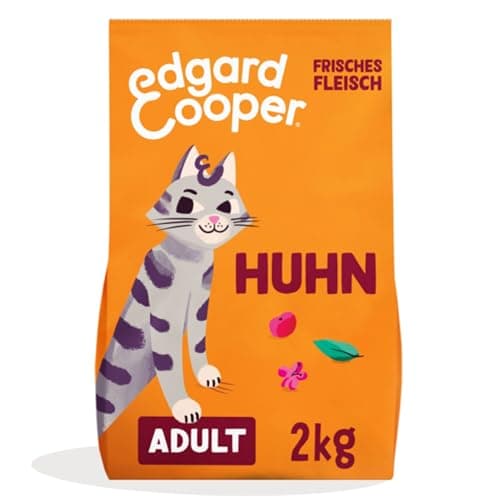 Edgard & Cooper Katzenfutter, Trockenfutter für Katzen, (Huhn, 2kg), Getreidefrei, voll von frischem Fleisch und natürlichen Zutaten, geeignet für sterilisierte und aktive Katzen Bio Öko