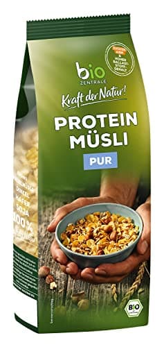Biozentrale Müsli Protein Pur - 375g - Bio mit Honig - Als Frühstückszerealien oder zwischendurch Bio Öko Vegan