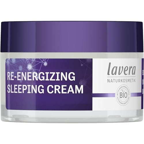 lavera Re-Energizing Sleeping Cream - natürliche Zellerneuerung - Revitalisiert Hautbild - feuchtigkeitsspendend - vegan - Naturkosmetik - 50 ml Vegan