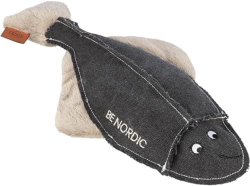 TRIXIE Be Nordic Plüschtiere für Hunde Scholle Hajo – maritimes Kuscheltier für Hunde zum Spielen und Kuscheln – robust & langlebig - 36061