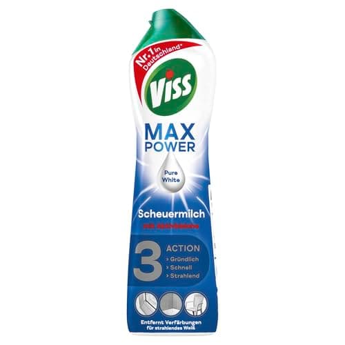 Viss Cleanboost Scheuermilch mit Aktivbleiche effektives Reinigungsmittel 100% kraftvoll gegen Fett und Schmutz mit 100% natürlichen Reinigungspartikeln 500 ml