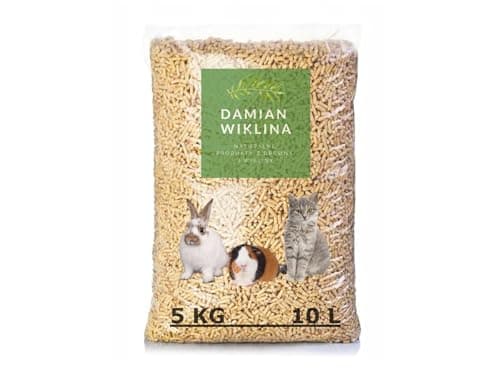 Katzenstreu Holzpellets 5 kg 10l – Holzstreu für Eine Effektive Geruchs und Feuchtigkeitskontrolle – 100% pflanzliches für Katzen und andere Kleintierrassen – Kompostierbar Bio Öko Vegan
