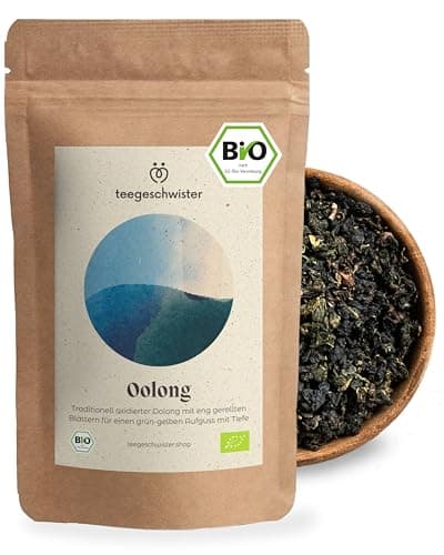 teegeschwister® | BIO Oolong Anhui | milder Oolong Tee aus losen halbfermentierten Teeblättern | 100g Bio Öko
