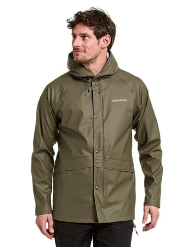 Didriksons - AVON Jacket - Herren Regenmantel - wasserdicht und winddicht - Galon OEKO-TEX zertifiziert - schwedisches Design, Nebelgrün, XL Öko