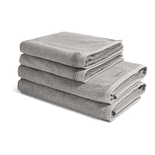 Ross - 4 teiliges Frottier-Set - Selection Bio-Baumwolle (2 X Handtuch 2 X Duschtuch im Set) - 540 g/m2 - Baumwolle - Frottee - saugstark - weich und flauschig - Flanell Bio Öko