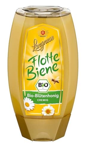 Langnese Flotte Biene Bio-Blütenhonig cremig, 250g Bio Öko