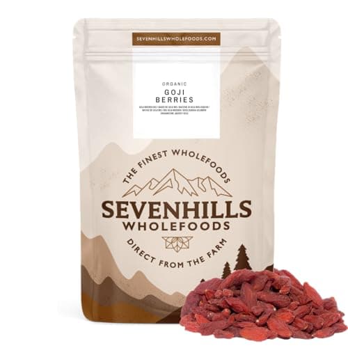 Sevenhills Wholefoods Roh Goji Beeren Bio 500g | Wolfberries | Roh & Bio | Premium Qualität Bio Öko Vegan