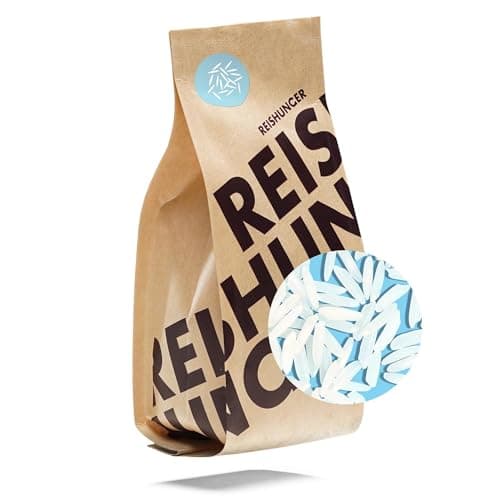 REISHUNGER BIO Basmati Reis, Pakistan, Himalaya, 3 kg - Sorte: Super Basmati - Ideal zu indischen Currys oder als Beilage zu Fisch, Fleisch oder Gemüse (erhältlich in 600g - 9kg) Bio