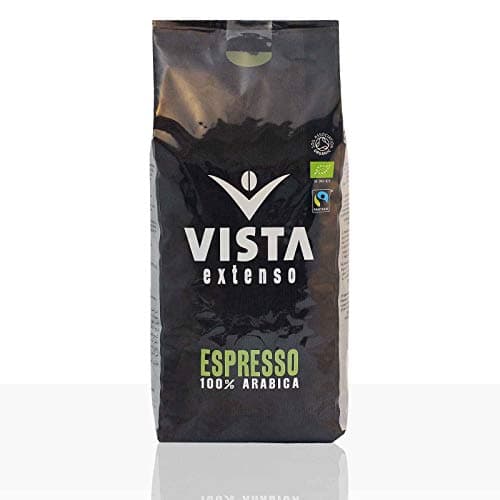 VISTA Bio Fairtrade Kaffee Espresso - 1000g ganze Bohne ( DE-ÖKO-034 ) Bio Öko