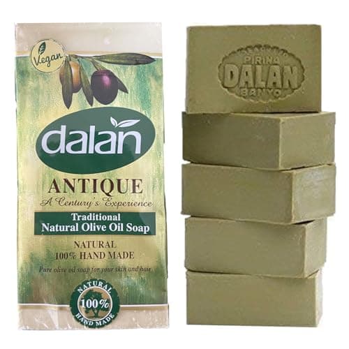 5 x 180 g Naturriegel, 100% reines Olivenöl, Seife Dalan Turkish Bad, handgefertigt, Truthahn