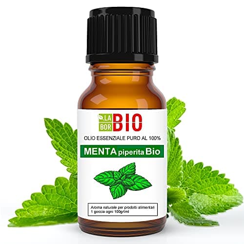 PfefferminzÖl Bio Ätherisches Öl 100% Reines 10 ml - Aromatherapie Kosmetik Therapeutische - Laborbio Bio