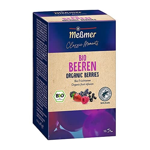 Meßmer Classic Moments Bio Beeren | 100 % Bio | Früchtetee | 18 Teebeutel Bio Öko