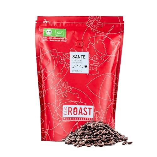 Blank Roast - SANTE - 500g - Bio Kaffeebohnen koffeinfrei - 100% Arabica aus Peru - schonend & umweltfreundlich entkoffeiniert - säurearm mit voller Crema - ideal für jede Zubereitungsart Bio Öko