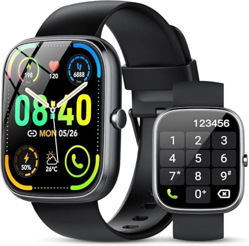 taopodo Smartwatch Herren Damen, 1,91" HD Touch Smart Watch mit Telefonfunktion, 115+Sportmodi Sportuhr, IP68 Fitness Tracker mit Herzfrequenz SpO2 Schlafmonitor Schrittzähler für Android iOS