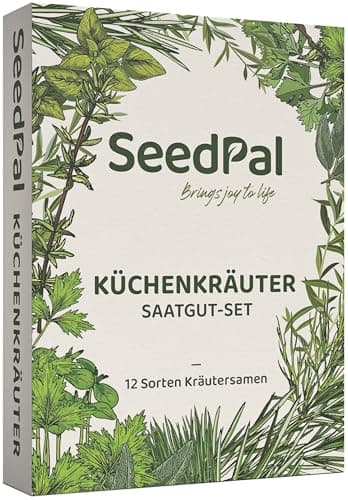 SeedPal Kräutersamen Set - 12 Sorten Saatgut Set - Kräuter der Provence, italienische Kräuter - Kräutergarten für Küche oder Balkon - Samen Saatgut - Gartenkräuter Bio Öko