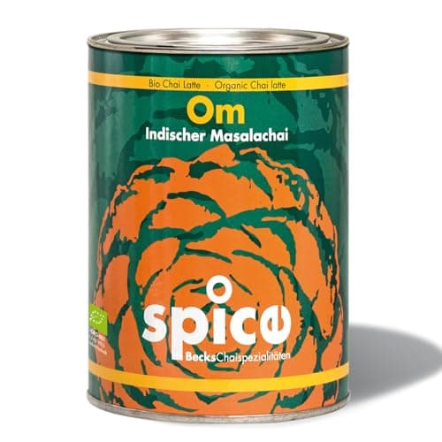Becks cocoa Om Masala Chai Tee Bio – Indischer Schwarztee mit traditionellen Gewürzen wie Zimt, Kardamom & Ingwer – Perfekt für Chai Latte, 300 g Bio Öko