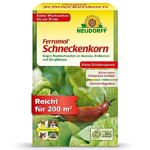 Neudorff Ferramol Schneckenkorn. Zuverlässiger und schneller Schneckenschutz. Als wirksames Mittel zur Schneckenabwehr auch für den ökologischen Landbau geeignet, 1x 1Kg Bio Öko