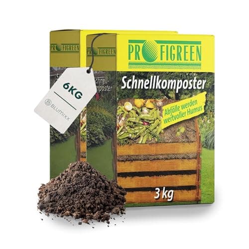 Blumixx Schnellkomposter 6 kg | Kompostbeschleuniger als Granulat | Beschleunigung des Kompostierungsprozesses | Hochwertiger Kompoststarter aus Naturstoffen | Ideal für nährstoffreiche Erde