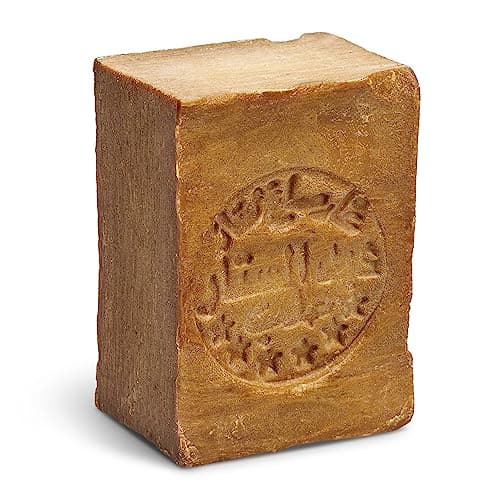 Jumana Alepposeife, Olivenseife, 5% Lorbeeröl - 95% Olivenöl, Dermatest sehr gut, 1 X 200g traditionelle Seife für Haut und Haar Öko