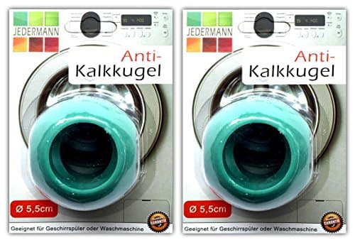 2x Magnetische Anti Kalk Kugel Ø 5,5 cm für Waschmaschine Geschirrspüler Antikalk Ball Waschkugel Wäschekugel Öko