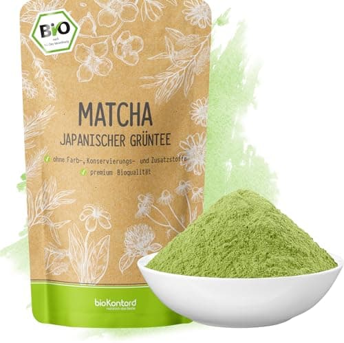 Bio Matcha Pulver 100 g – Japan Matcha Tee, 100% natürlich & ohne Zusätze | Grünteepulver von bioKontor Bio Öko