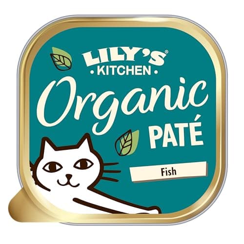 Lily's Kitchen Mit natürlichen Zutaten hergestellt Nassfutter Pastete für ausgewachsene Katzen Bio- Fisch Getreidefreie Rezeptur 19 x 85g - Bio - Öko