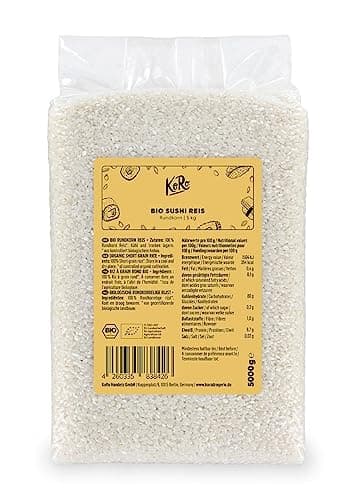 KoRo - Bio Sushi Reis 5 kg - Vorteilspack Rundkornreis aus Italien aus 100% biologischer Anbau Bio